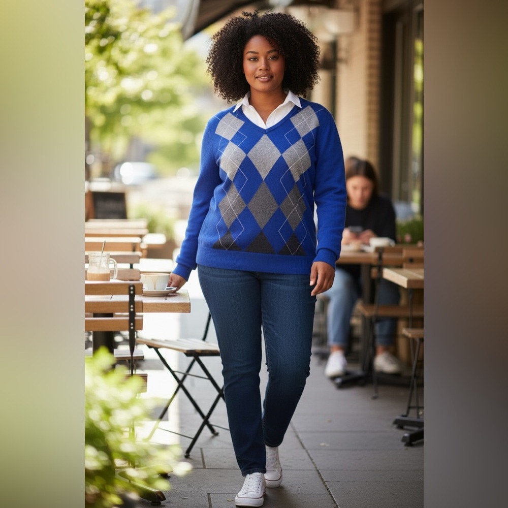 East 5th Blue and White Garment